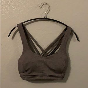 LuluLemon dark gray sports bra